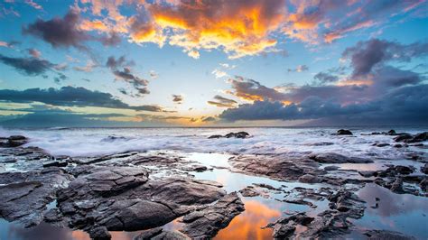 Sunset Maui Hawaiian Island Mac Wallpaper Download Allmacwallpaper