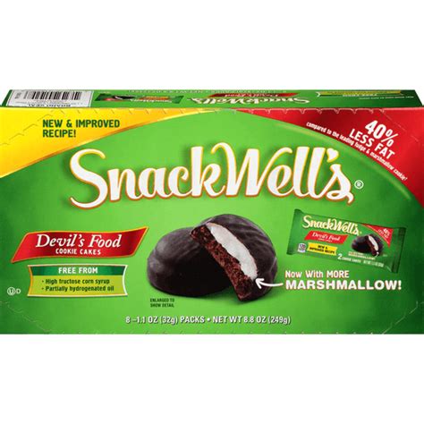Snackwells Devils Food Cookie Cakes 8 11 Oz Packs Snacks Chips