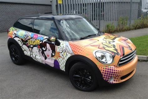 Vinyl Wrapped Mini Cooper Summit Signs Custom Sign Shop And Vehicle Wraps