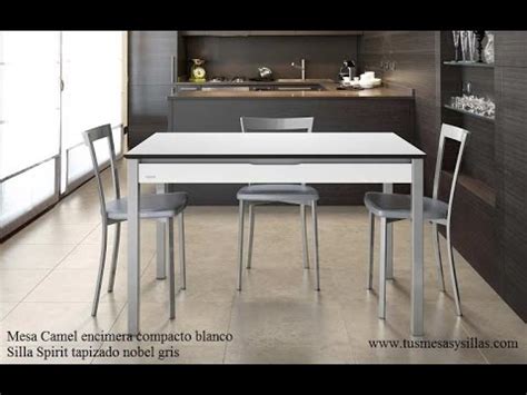 Tenemos mesas de cocina extensibles o mesas de cocina plegables para que los problemas de espacio tengan una fácil solución, con una disponemos de mesas de cocina decoradas, con varios diseños, para que elijas el que más te guste. Mesa cocina extensible Camel cancio moderna con cajón ...