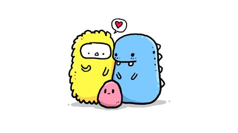 Bellah bujo shows you how to make a bunch of really cute doodles. LIFE #05 How to draw three cute monsters | Doodle art ...