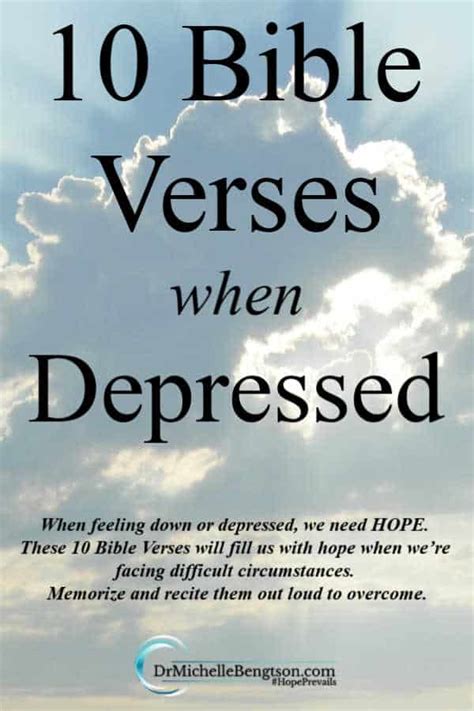 A christian counselor brings a biblical perspective to counseling and can teach you skills for managing your depression. 10 Bible Verses When Depressed | Dr. Michelle Bengtson