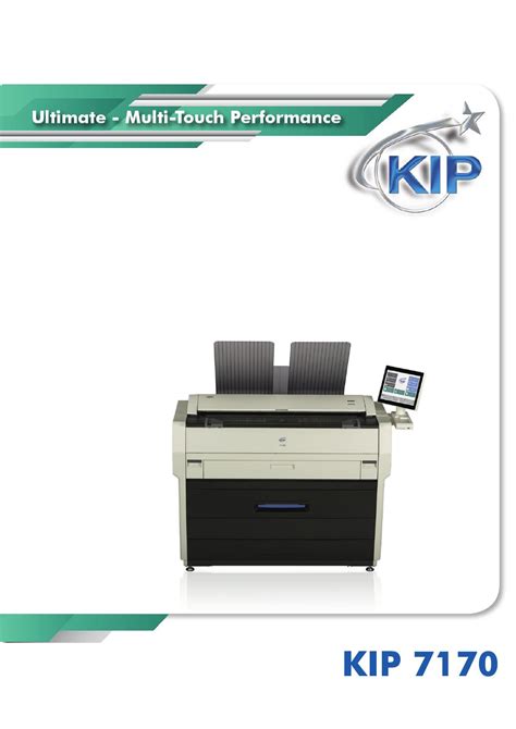 The versatile kip 7170 may also be expanded to provide multifunction convenience. Kip 7170 brochure by Konica Minolta Business Solutions ...