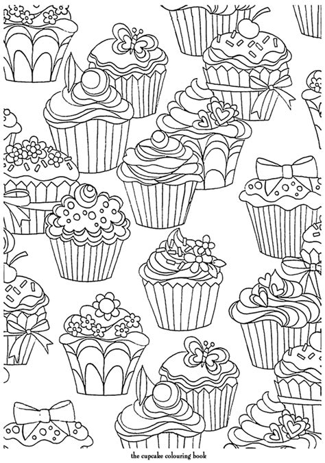 Maybe you would like to learn more about one of these? Coloring Page World: Cupcake Pattern