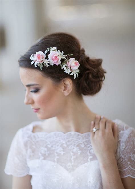 Pink Wedding Flower Bridal Hair Accessories 2228563 Weddbook