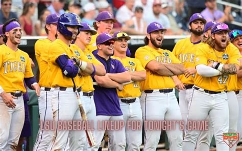 Breaking Down The Lsu Baseball Lineup For Tonights Game Belvidere