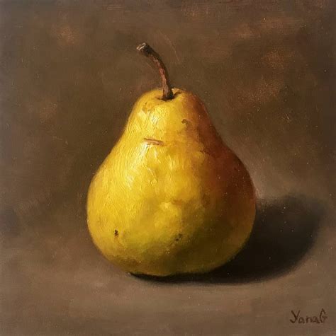 Pear Original Oil Painting Painting By Yana Golikova Saatchi Art