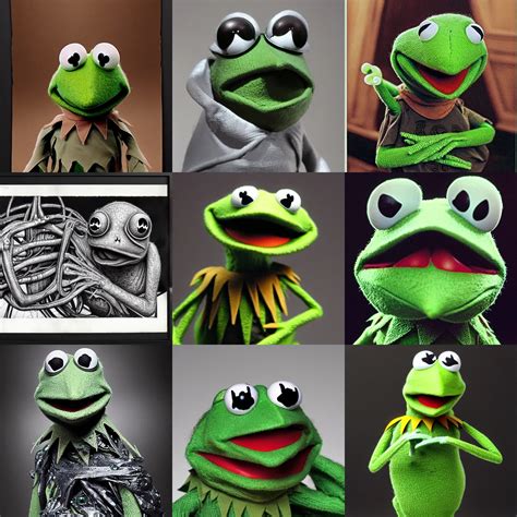Kermit The Frog Designed By H R Giger Stable Diffusion Openart