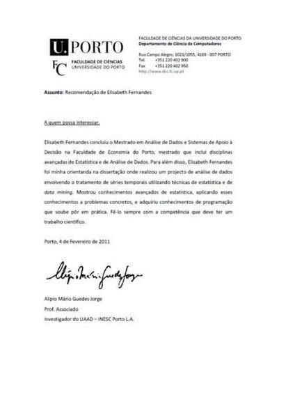 Carta De ReferÊncia CerÂmica Porto Ferreira