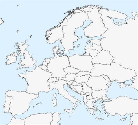Unlabeled United States Map Map Of Europe Images And Photos Finder