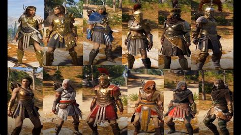 Assassin s Creed Odyssey Todos conjuntos de armadura Lendárias YouTube