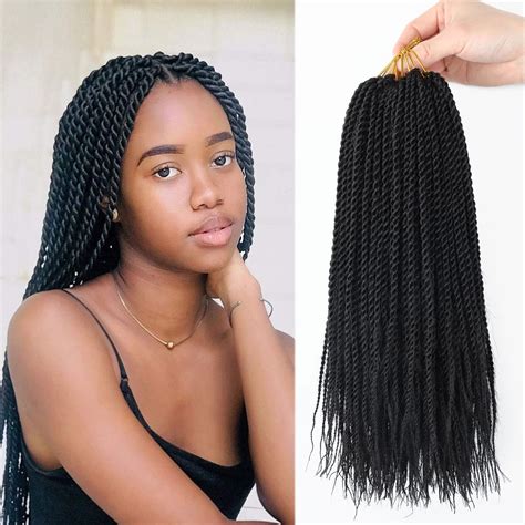 Buy 14 Inch 8packs Senegalese Twist Hair Crochet Braids 30standspack