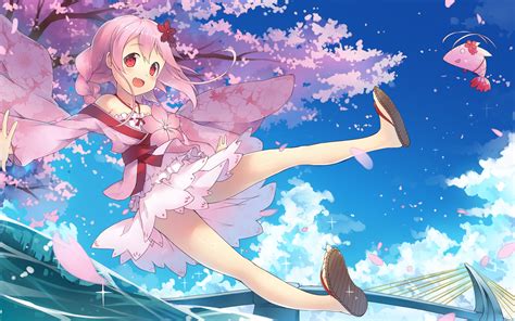 Anthropomorphism Blush Braids Cherry Blossoms Clouds Fang Fred04142