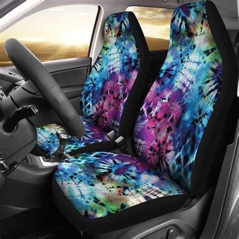 Covering your car, truck, or suv's seats can keep your interior looking new for resale, cover existing damage, or even personalize your interior to suit your taste and interest. Tie Dye Car Seat Covers Bright Rainbow Colors Universal ...