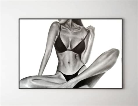 Custom Nude Pencil Drawingpersonalized Nude Portraitphoto Etsy