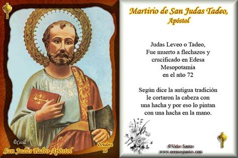 Vidas Santas Los Apóstoles De Jesús San Judas Tadeo