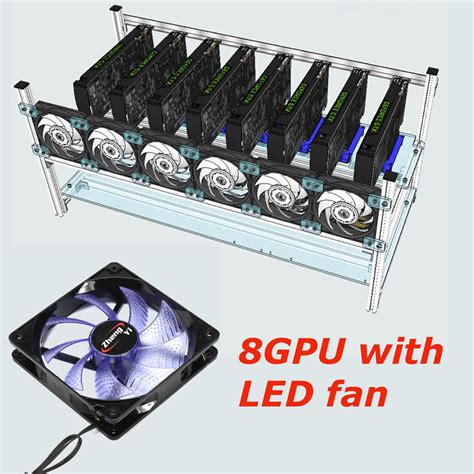 Calculating everything you can mine about $350 of eth per month. 8 GPU Mining Rig Aluminum Stackable Case Frame ETH/ZEC ...