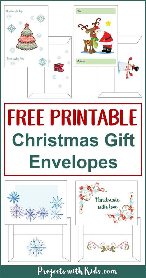 Free Printable Christmas T Envelopes Printable Templates