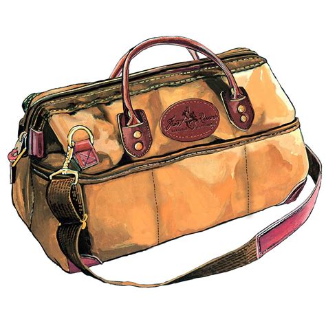 Leather is commonly used for the body of the case, and leather lanyards and a clasp are used to tie the pieces together. Gladstone Duffle By Frost River | Boundary Waters Catalog