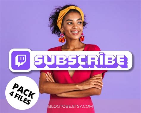 Twitch Animated Subscribe Button Animation For Twitch Video Blog