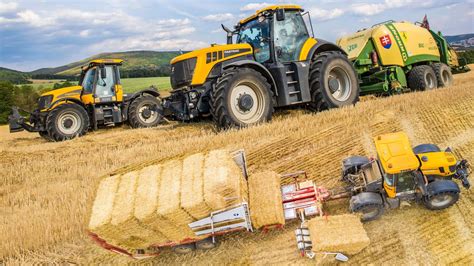 Lisovanie Slamy A Zber Bal Kov Jcb Fastrac Krone