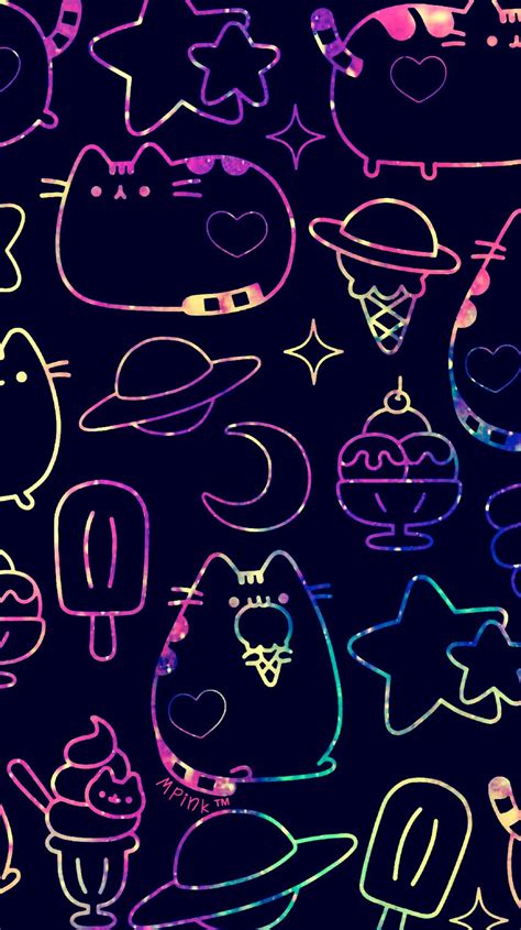 Pusheen Galaxy Iphoneandroid Wallpaper I Created For The App Top Chart
