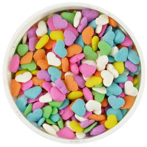 Pastel Heart Shape Sprinkles