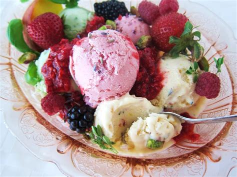 Semifreddo requires no ice cream maker and no custard, either, and you can make it with any stone fruit you'd like. Fruits of Summer Ice Cream Sundae | Fragrant Vanilla Cake
