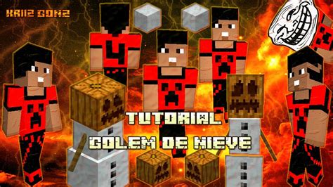 Tutorial Minecraft Como Hacer Un Golem De Nieve YouTube