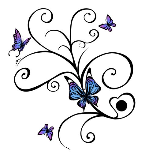 Butterfly Swirl Designs Clipart Best