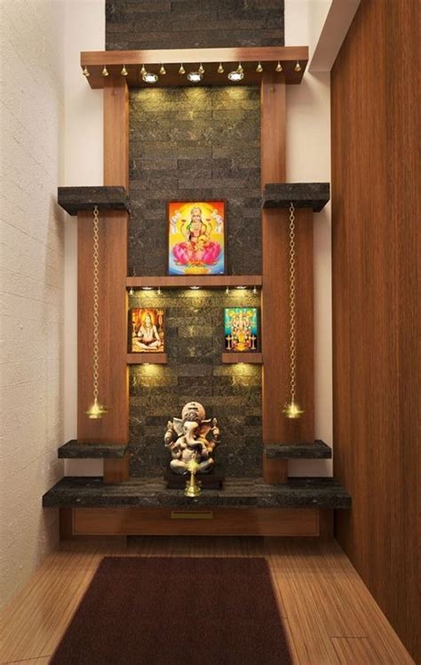 40 Mind Calming Wooden Home Temple Designs Room Door Design Pooja