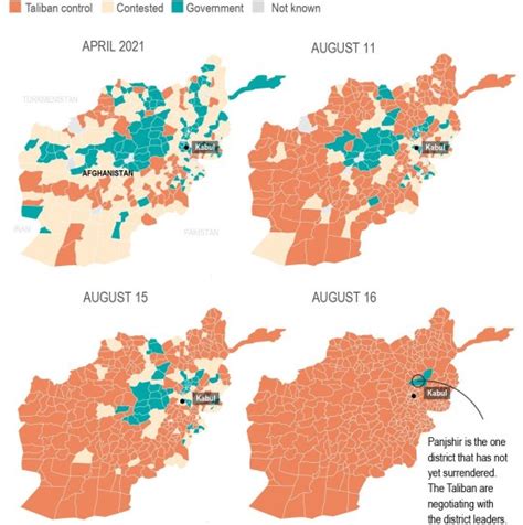 Maps Show How Quickly Afghanistan Fell Back Into Hands Of The Taliban