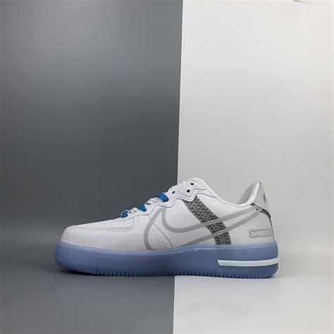 Sintético 91 Foto Nike Air Force 1 React White Light Bone Mirada Tensa