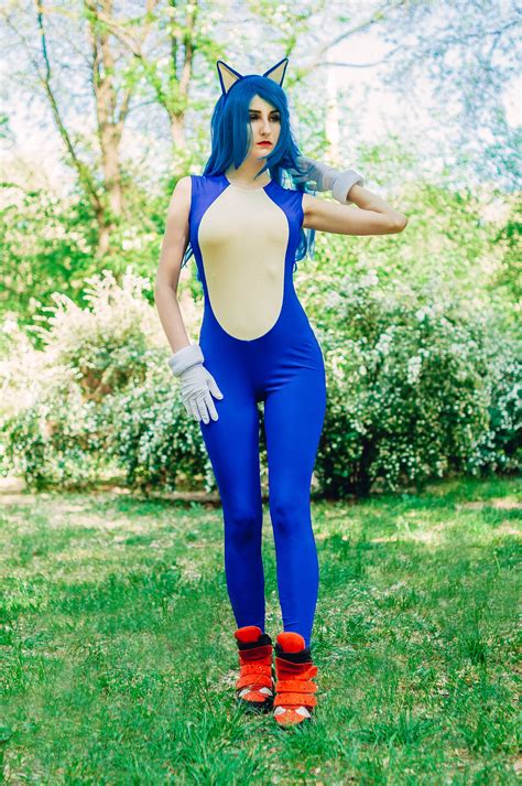 Sonic The Hedgehog Cosplay Costume Sonic The Hedgehog Video Etsy