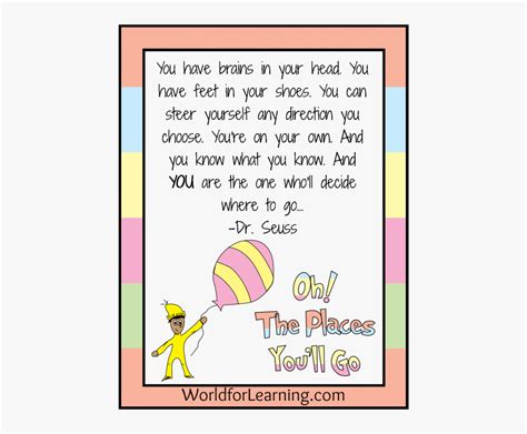 Printable Dr Seuss Oh The Places You Ll Go Free Transparent Clipart