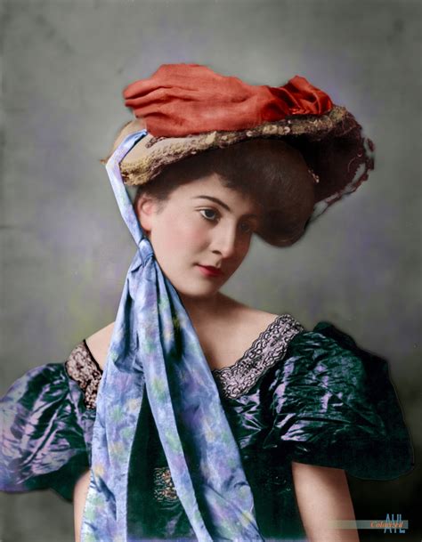 colors for a bygone era photo of an unknown lady by fitz w guerin colorized by alex y lim
