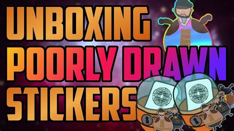 Unboxing X And Scratching Poorly Drawn Stickers Youtube