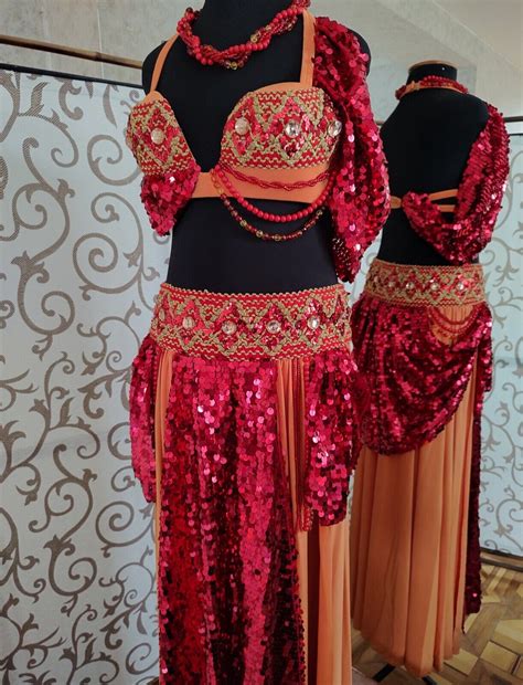 Professional Egyptian Belly Dance Costume Set Orient Gem