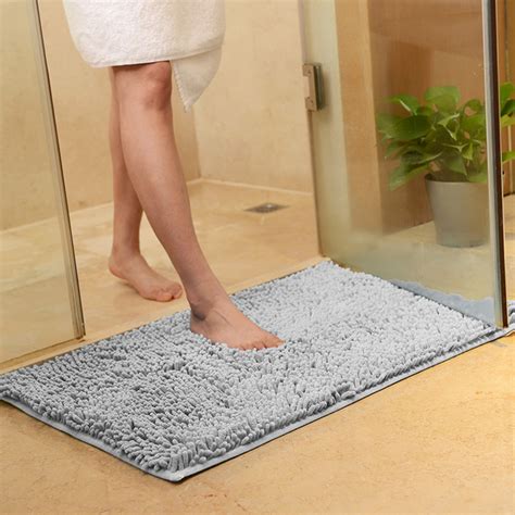 Our soft, spongy bath mats offer a unique, personal accent to your bathroom. Non-slip Microfiber Shag Bathroom Rugs Bath Mats Shower ...
