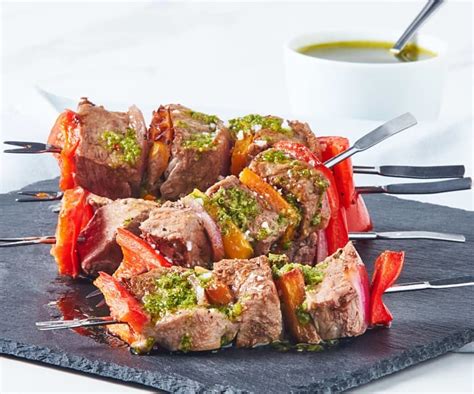 Grilled Steak Skewers With Kale Chimichurri Cookidoo The Official