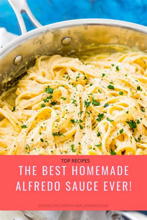 Stores market alfredo sauce in cans, jars and refrigerated containers, but make homemade alfredo sauce by gathering your ingredients, cooking the sauce and serving it over your favorite food. THE BEST HOMEMADE ALFREDO SAUCE EVER!