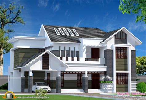 3351 Sq Ft 4 Bedroom Ultra Modern Home Kerala Home De