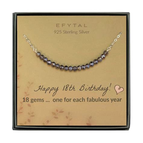 18th Birthday Ts For Girls 925 Sterling Silver Beaded Etsy
