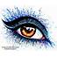 Signed Art Print Colorful Eye 2 Painting Pop Makeup 5x7