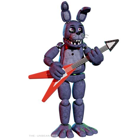 Unwithered Bonnie Character Render By Theunbearable101 On Deviantart