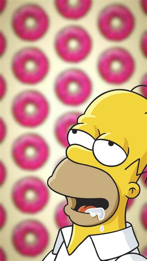 Homero Donut Donas Homer Homero Simpson Simpson Simpsons Hd Phone