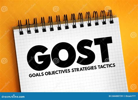 Gost Goals Objectives Strategies Tactics Marketing Planning