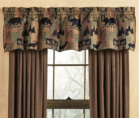 I like crocheting my own decorative pillows because it saves a ton of money! Smoky Mountain Tapestry Valance | Black forest decor ...