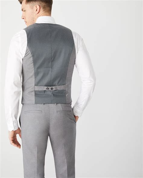 Essential Stretch Light Grey Suit Vest Rwandco