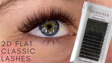 how to do flat 2d classic eyelash extensions lash with me youtube